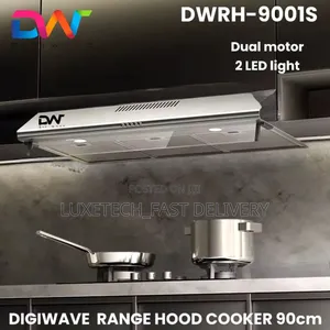 Digiwave Range Hood Cooker 90cm- To Remove Smoke, Steam, and Odors