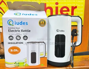 Qiudes Stainless Steel Insulation Electric Kettle 3 Litres