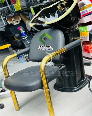Luxury and Classic Salon Full Set Washing Chair and Ceramic Sink