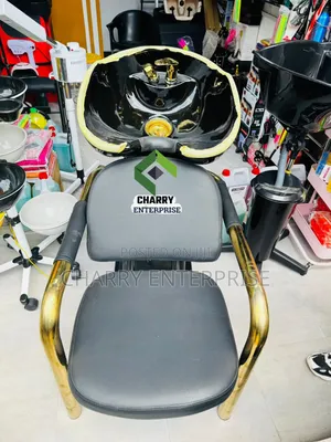 Luxury and Classic Salon Full Set Washing Chair and Ceramic Sink