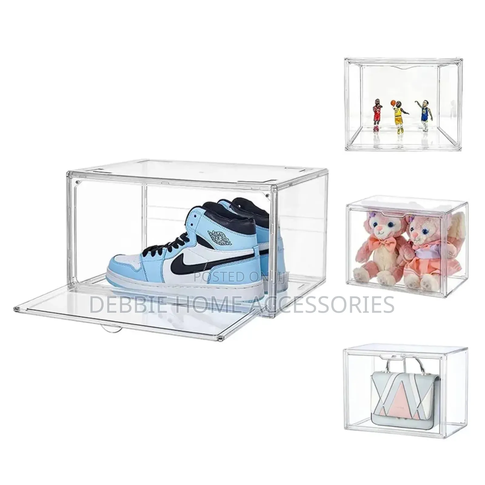 Stackable Shoe Storage Boxes -1set( 3pcs)