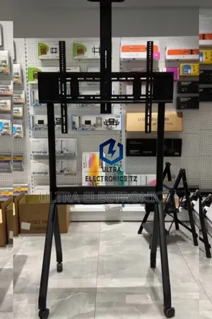 Heavy Duty Strong Moving Trolley Tv Mount Bracket Stand Size 55 to 90"