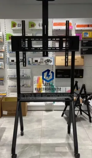 Heavy Duty Strong Moving Trolley Tv Mount Bracket Stand Size 55 to 90"