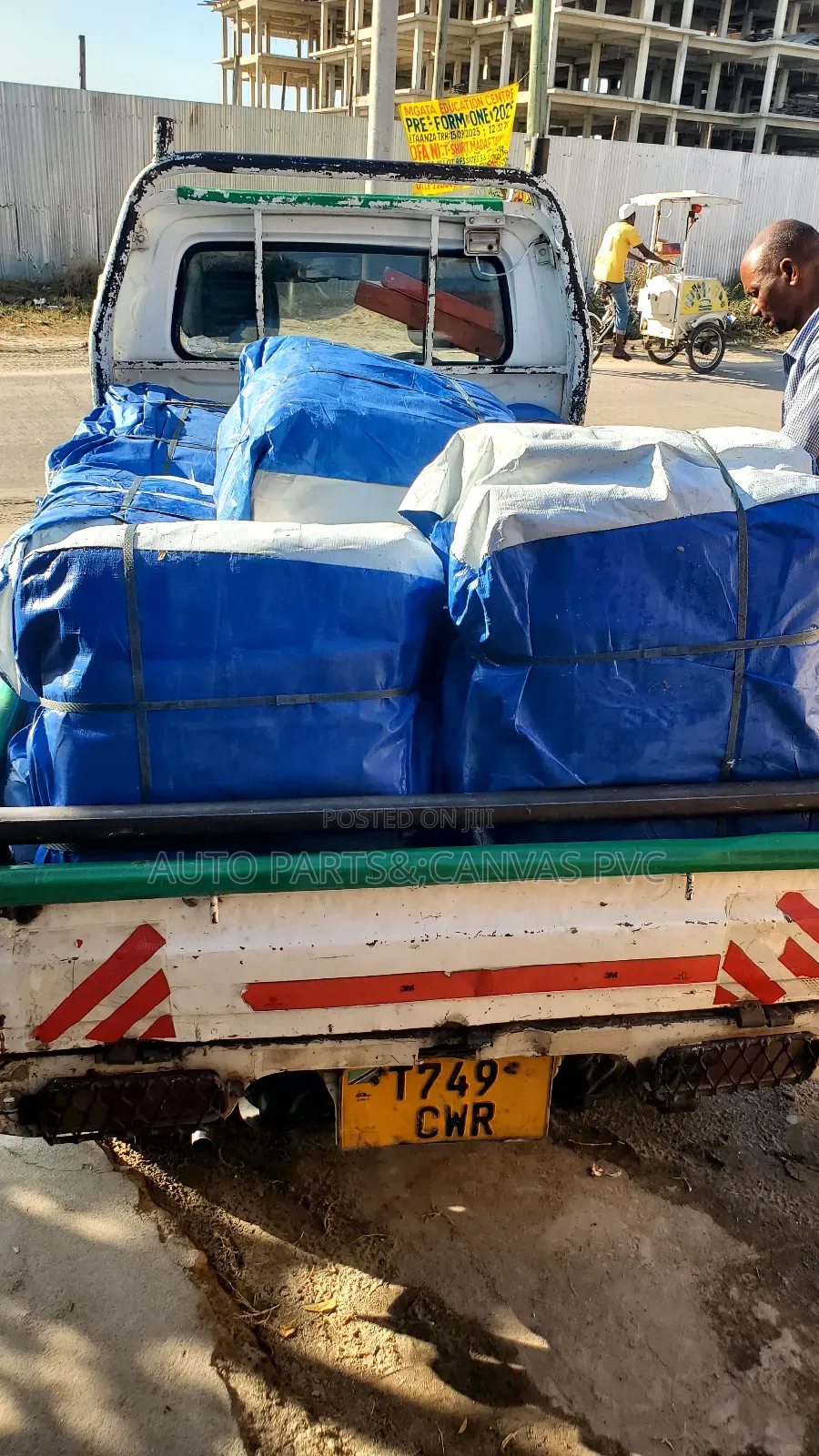 Blue and White Water Proof Tarpaulin
