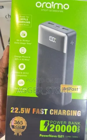 Oraimo Powernova Q21 Original Powerbank New 20000mah