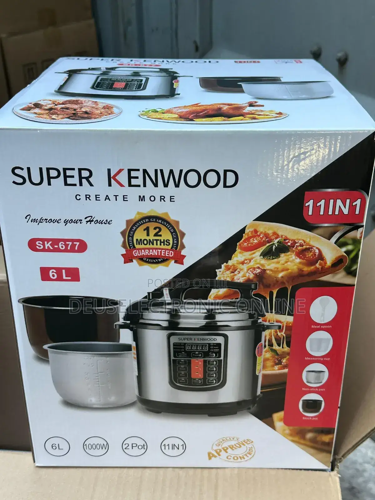 Electric Pressure Cooker 6l (Gold)
Sufuria 2