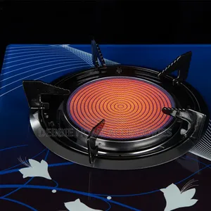 Two-Burner Gas Cooker With a Glass Top
