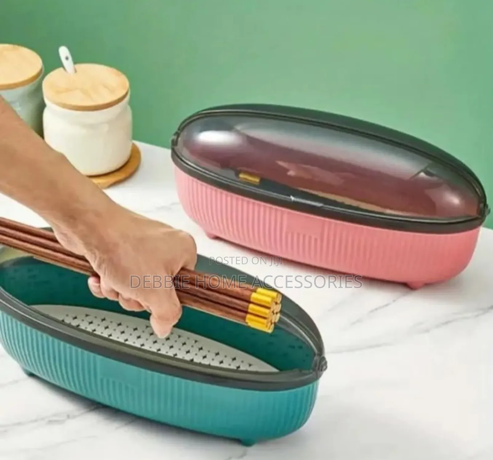 Transparent Storage Box For Spoon/Fork/Chopsticks