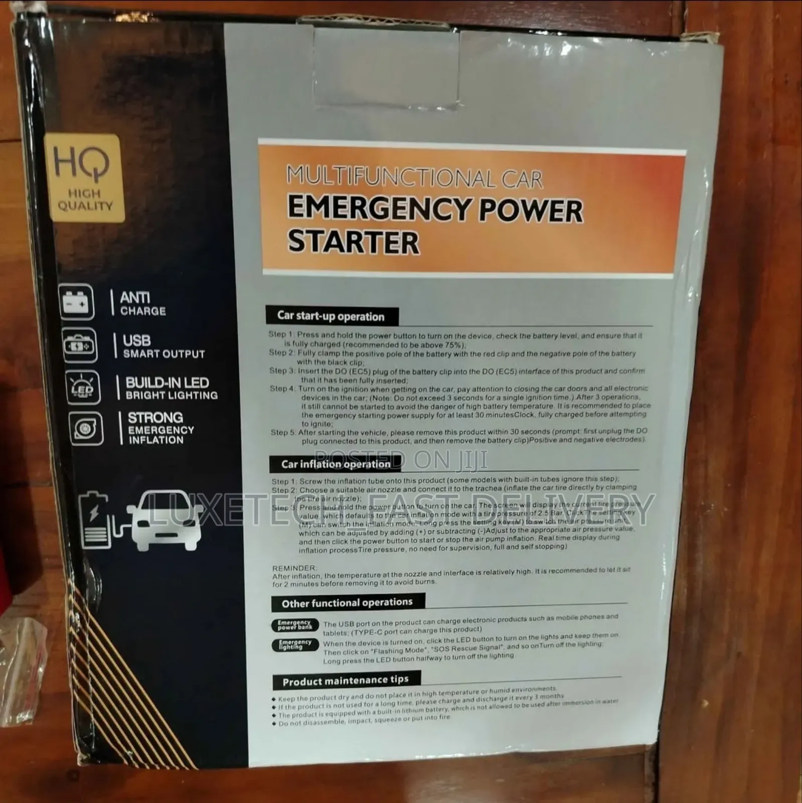 Multifunctional Car Emergency Power Starter
