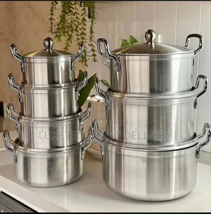 7 PCS Aluminium Cookware - Sufuria Imara