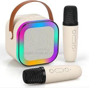 Portable Karaoke Machine With Two Wireless Microphones.