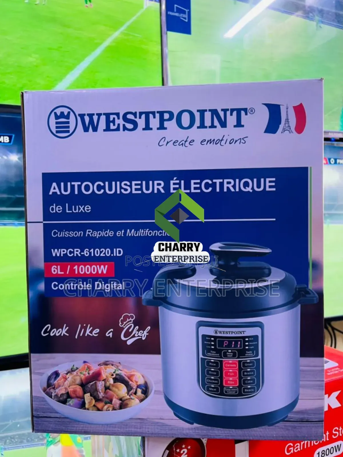 Original Westpoint Pressure Cooker 6l Digital Control With 1000w