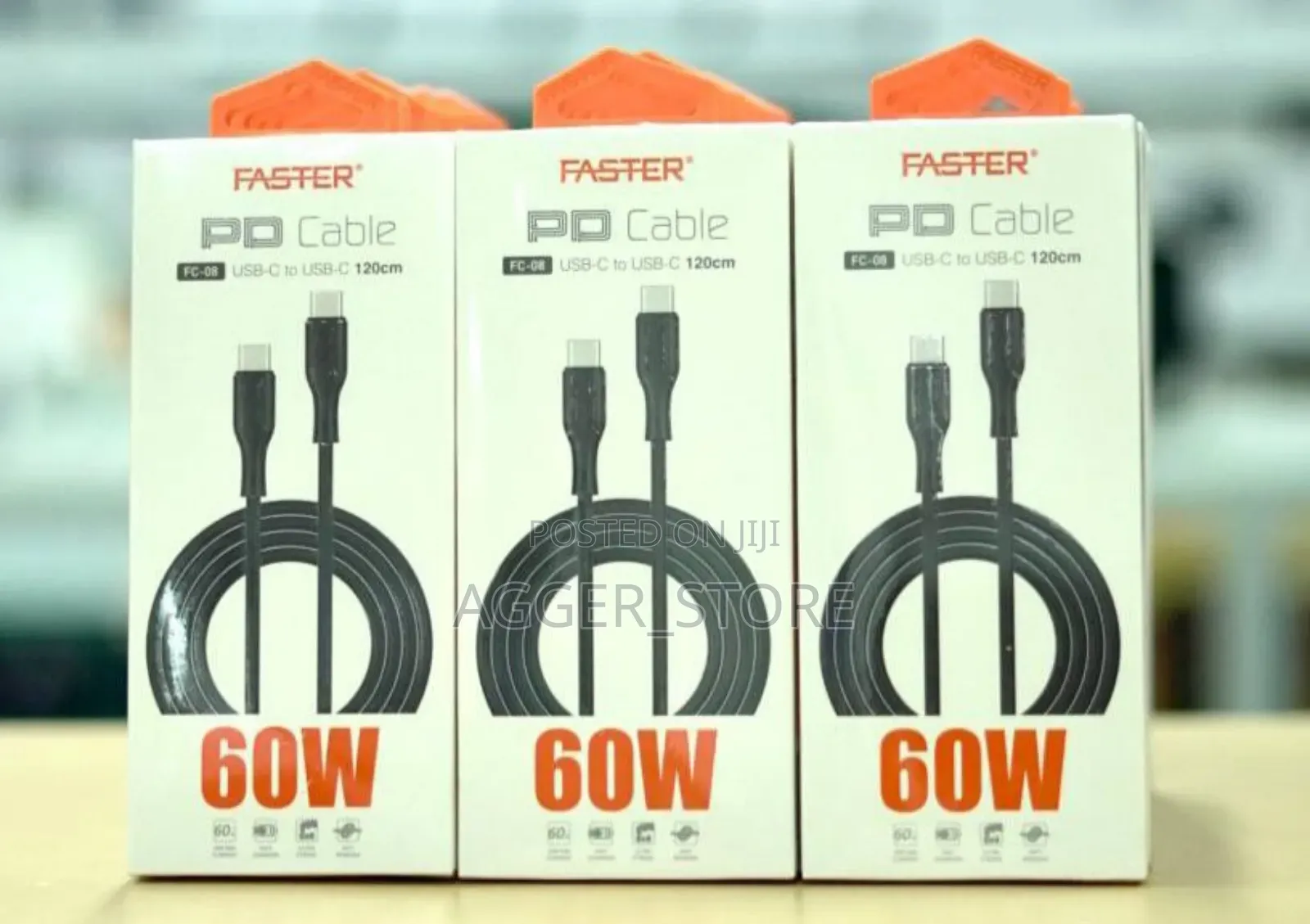 Faster Pd Cable Usb-C to Usb-C 60watts