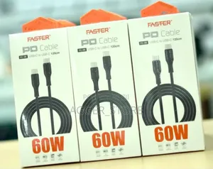 Faster Pd Cable Usb-C to Usb-C 60watts