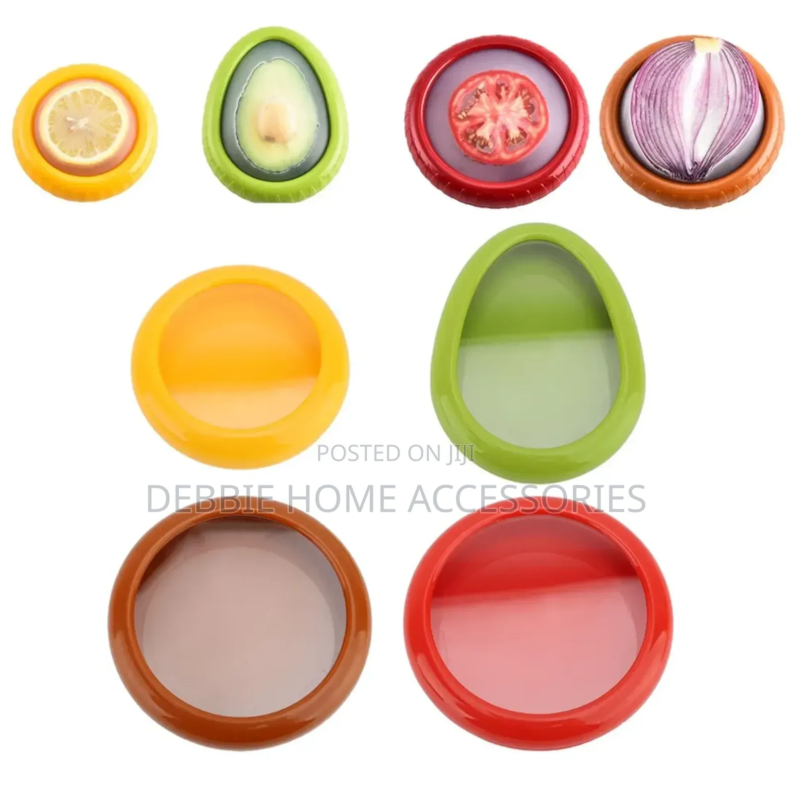 4pcs Silicone Fruit Storage