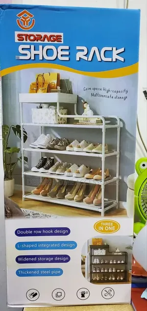 Multi-Level Storage Shoe Rack. 
3 in 1
