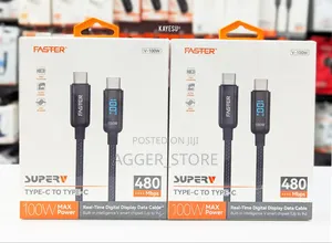 Faster 100watts Display-Chager Cable (Type-C to Type-C)