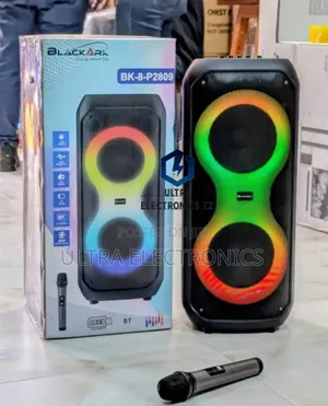 Blackark Powerful Rechargeable Speaker With Mic Home Church Business