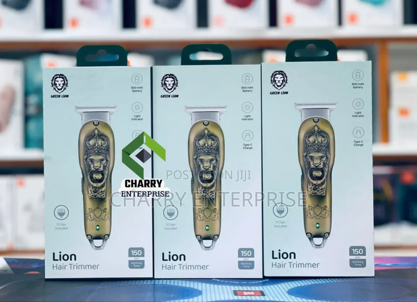 Original Green Lion Hair Trimmer Rechargeable 800mah Kunyoa Nywele