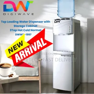Dw Water Dispenser 3 Taps - Hot, Cold, and Normal Water (With Cabinet)