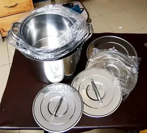 Stainless Steel Stock Pot - 4pcs