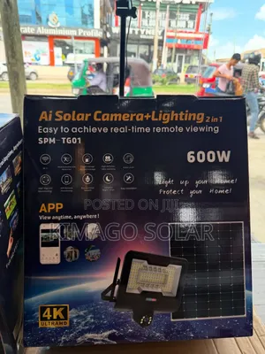 Solar Camera + Lighting 600w Yote Kwa Bei Moja