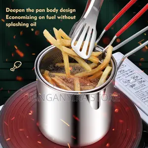 Mini Deep Fryer With a Strainer Basket