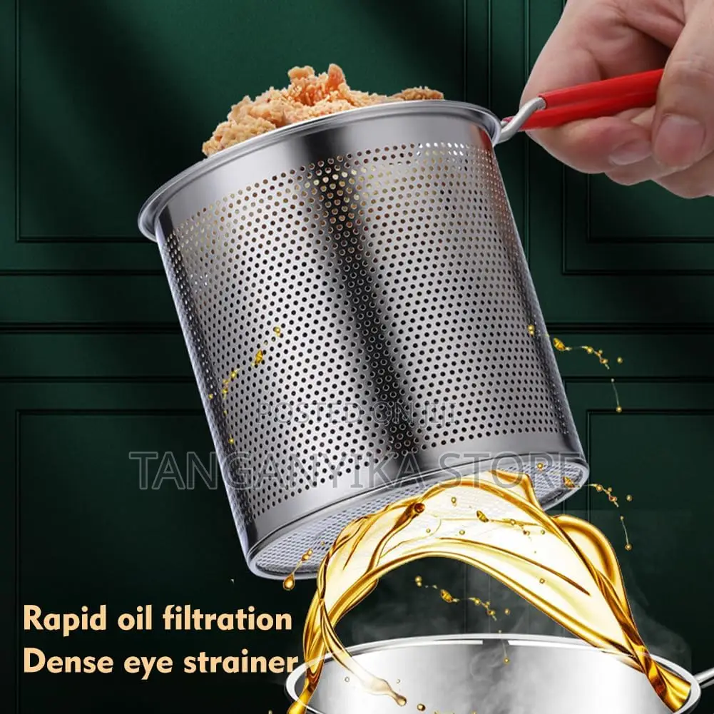 Mini Deep Fryer With a Strainer Basket