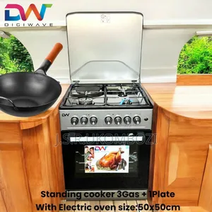 *Digiwave Standing Cooker 50x50 Cm*
*3gas + 1plate