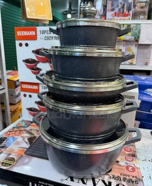 Seemann 5-Piece Non-Stick Granite Cookware Set (Sufuria)