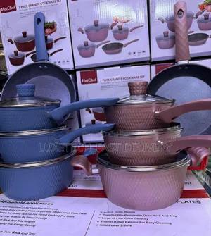 Hotchef 4-Piece Granite Cookware Sets (3 Sufuria + 1 Frying Pan)