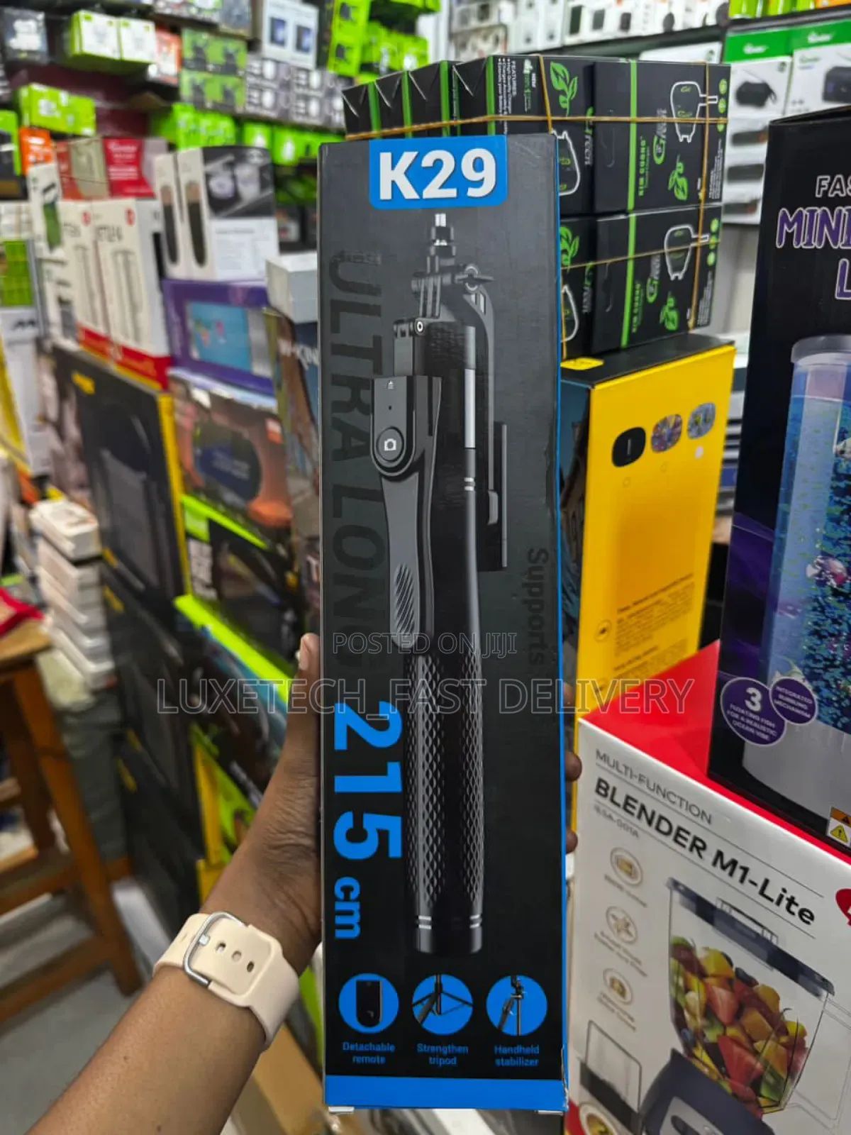  Selfie Stick Tripod Extendable Stand With Bluetooth Remote