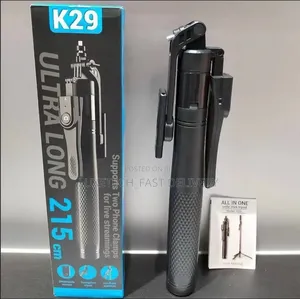  Ultra Long 3-in-1 Selfie Stick Tripod 215cm With Bluetooth Remote