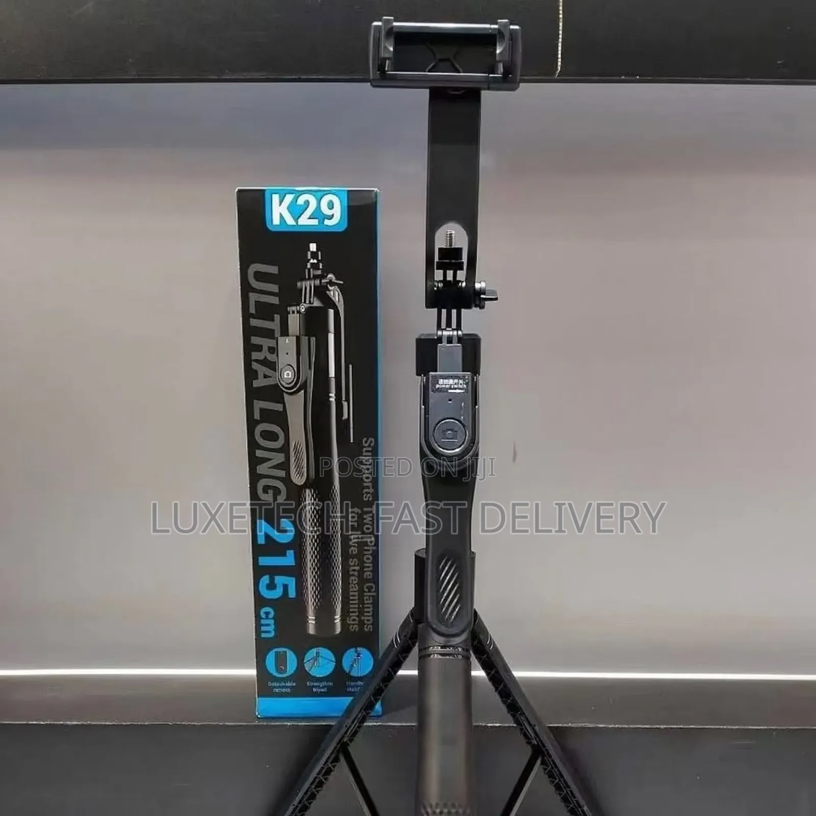  Ultra Long 3-in-1 Selfie Stick Tripod 215cm With Bluetooth Remote
