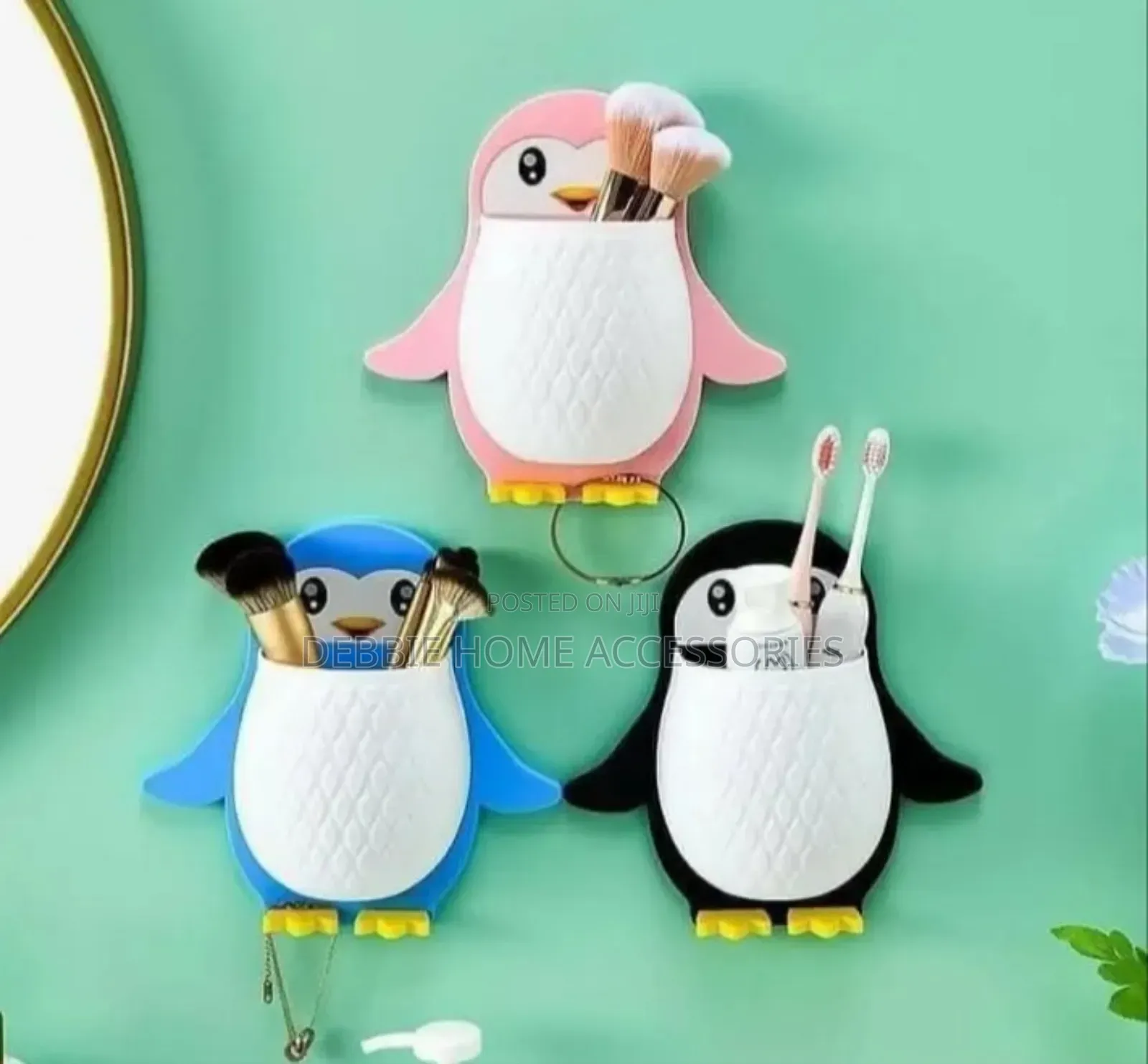 Penguin-Shaped Toothbrush Holder