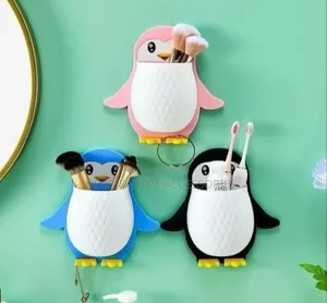 Penguin-Shaped Toothbrush Holder