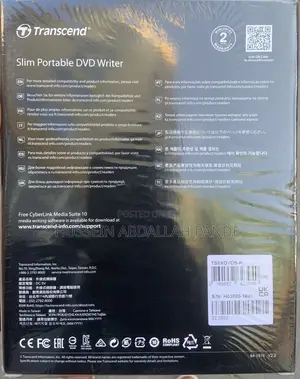 Transcend Slim Portable Dvd Writer