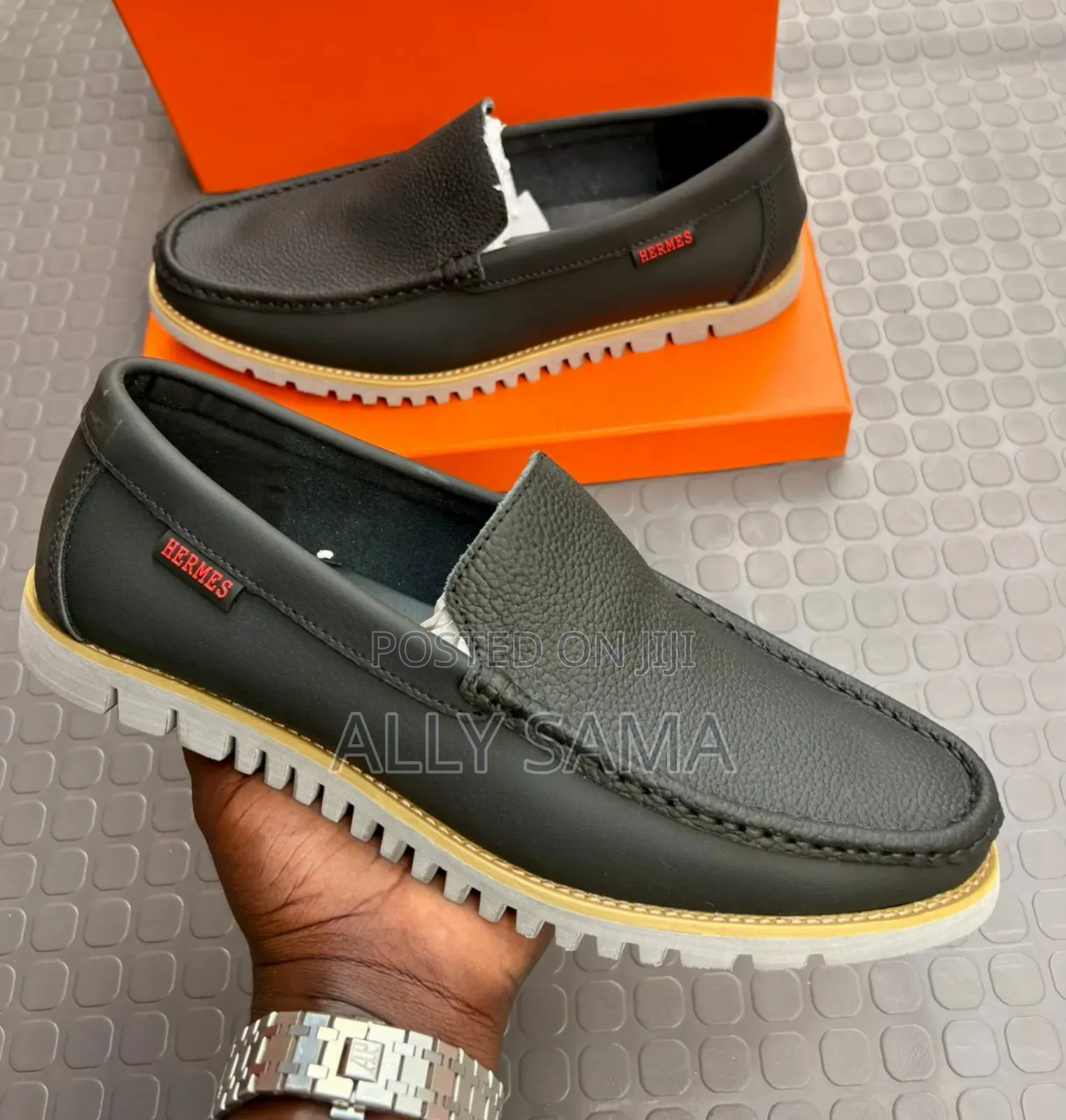 Men's Loafers Hermes Material Leather