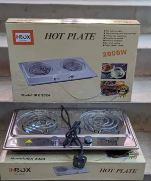 Inbox 2-Plates Electric Cooker Stainless Steel