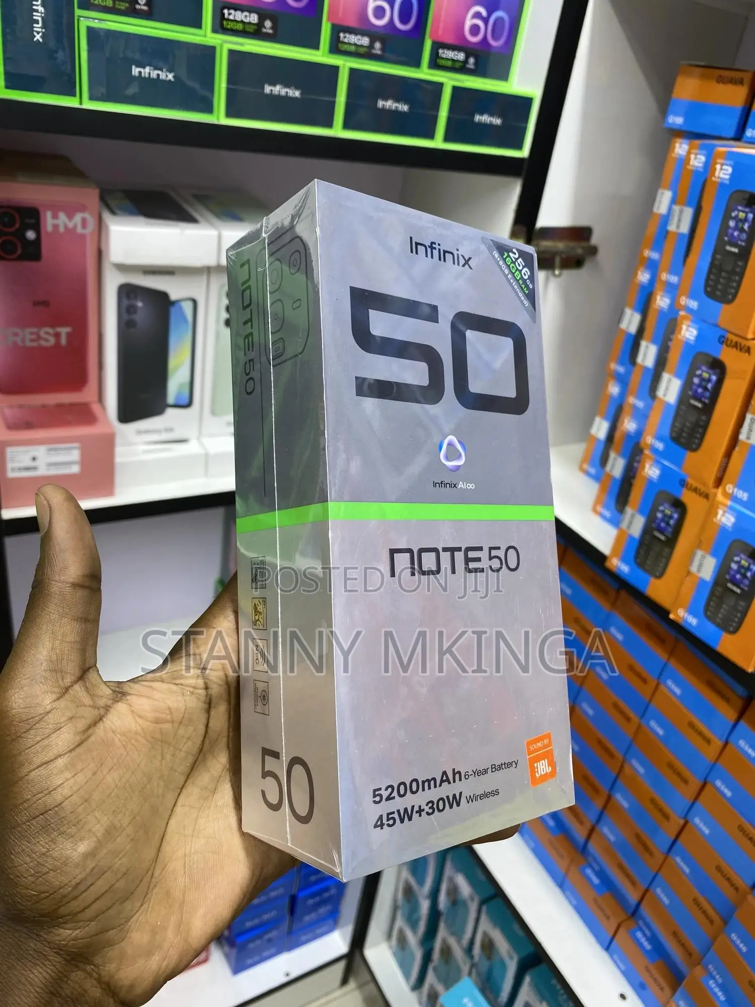 New Infinix Note 50 4G 256 GB Black