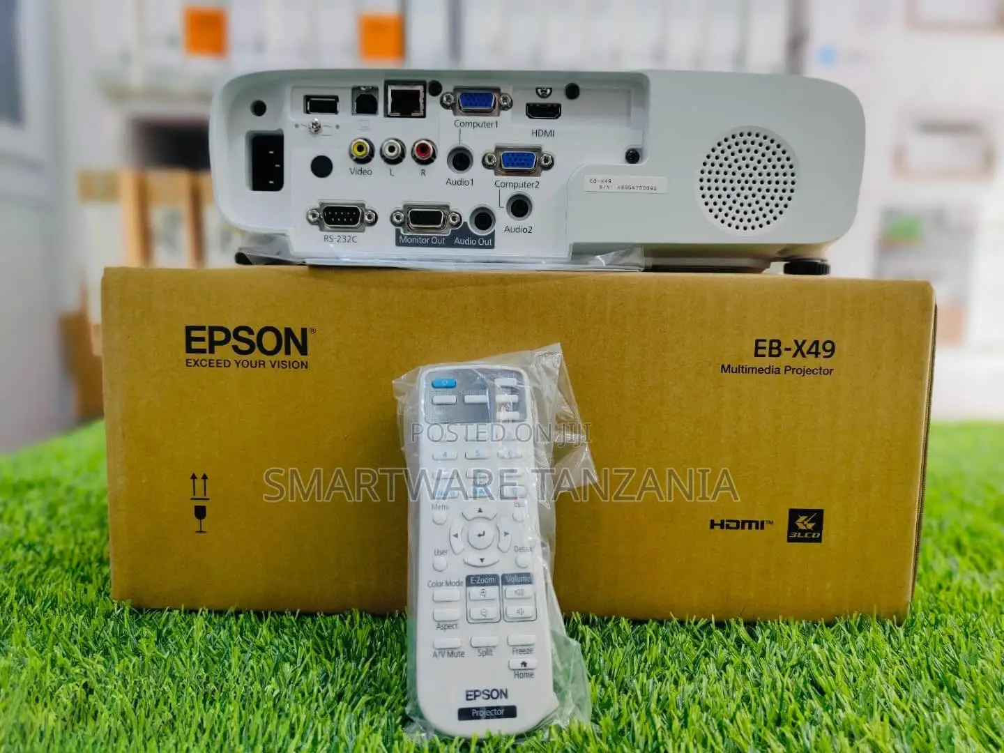 Portable Epson Eb-X49 Projector: 3600 Lumens, Xga, Long Lamp Life