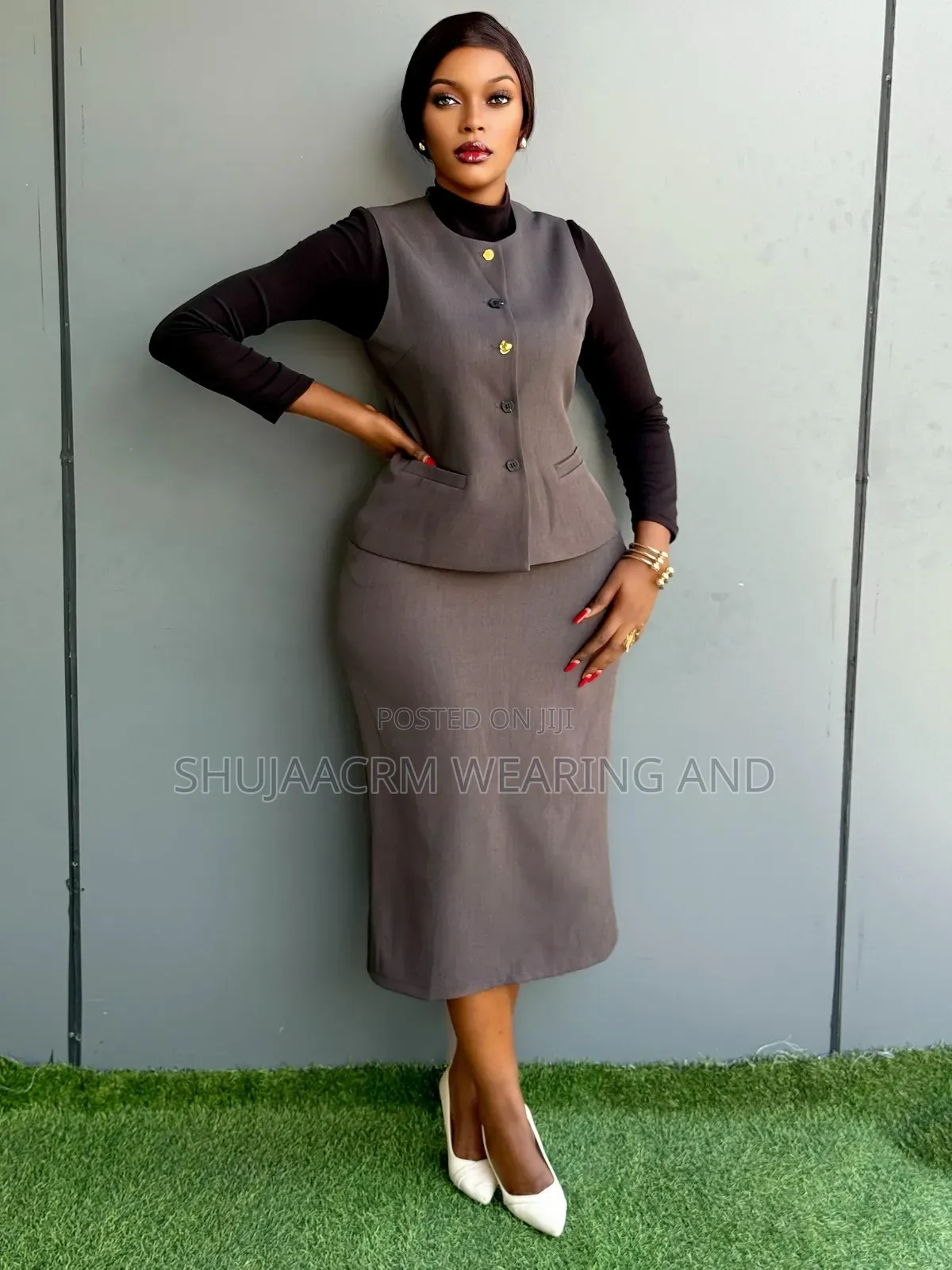 3pc Skirt Suit | Suti Za Kiume