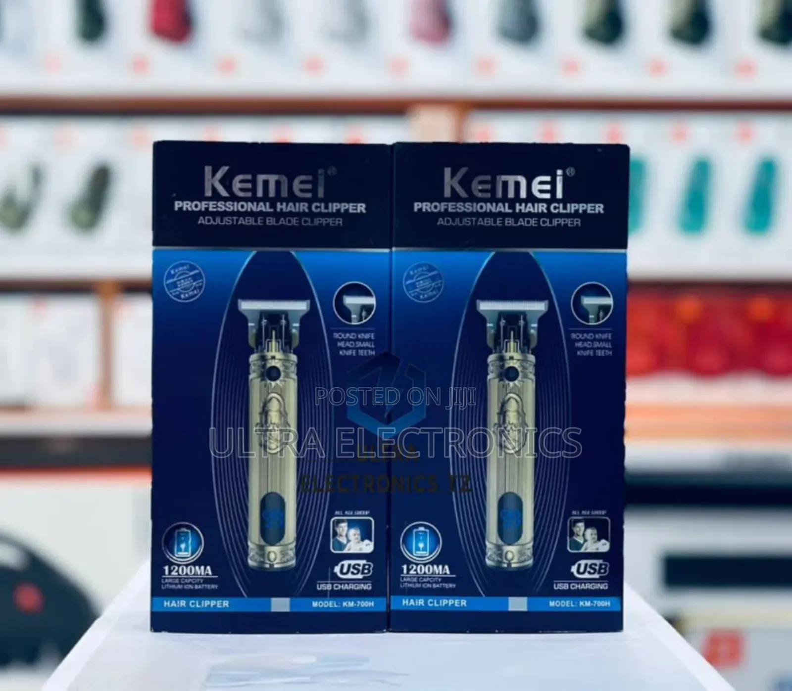 Kemei Professional Adjustable Blade Hair Clipper Rechargeable 1200mah