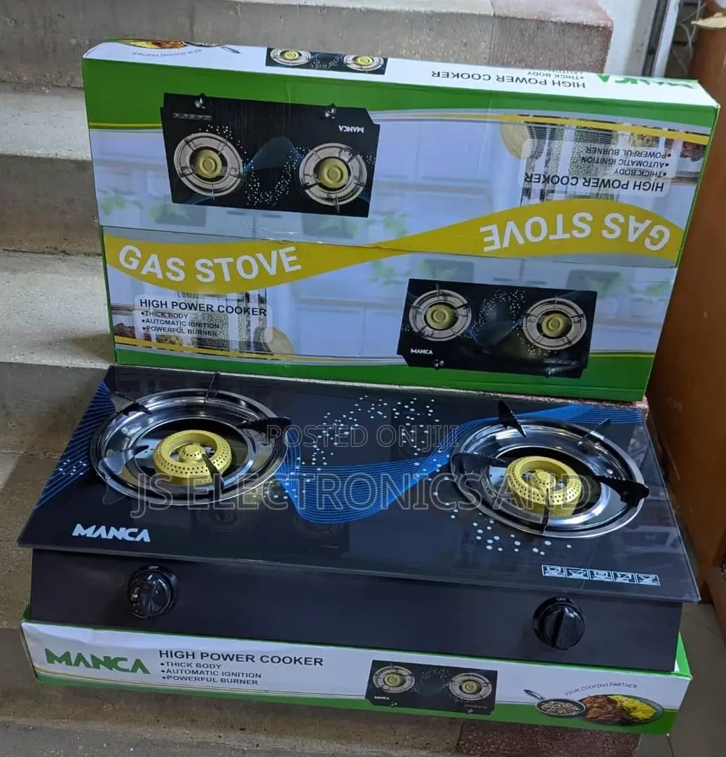 Jiko La Gass Glass Material 2 Plates Linatumia Gas Kidogo Sana