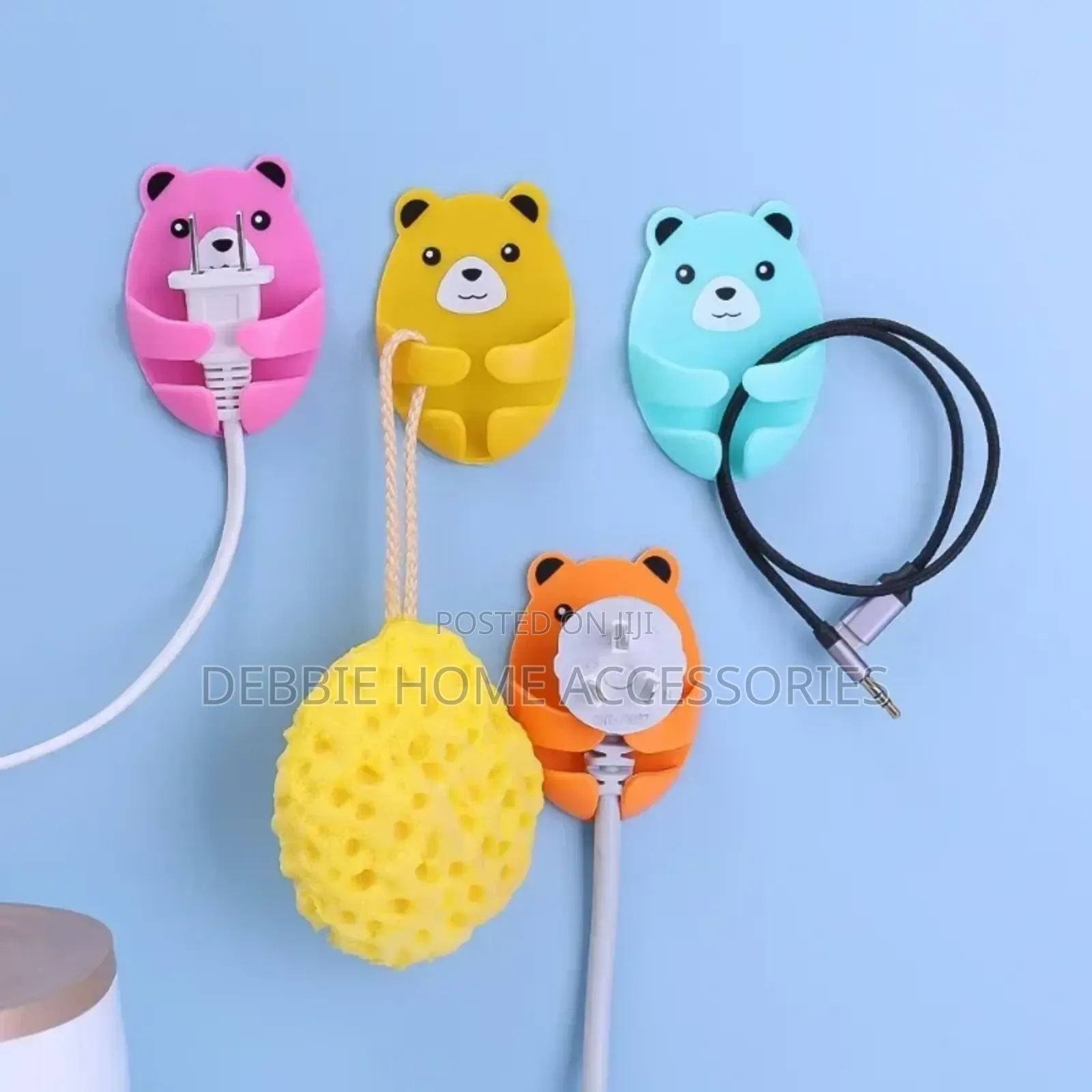 4pcs Wall Storage Hook Bear