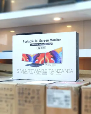 Portable Triple Monitor for Laptop 15" Full Hd 1080p for 3 Monitors