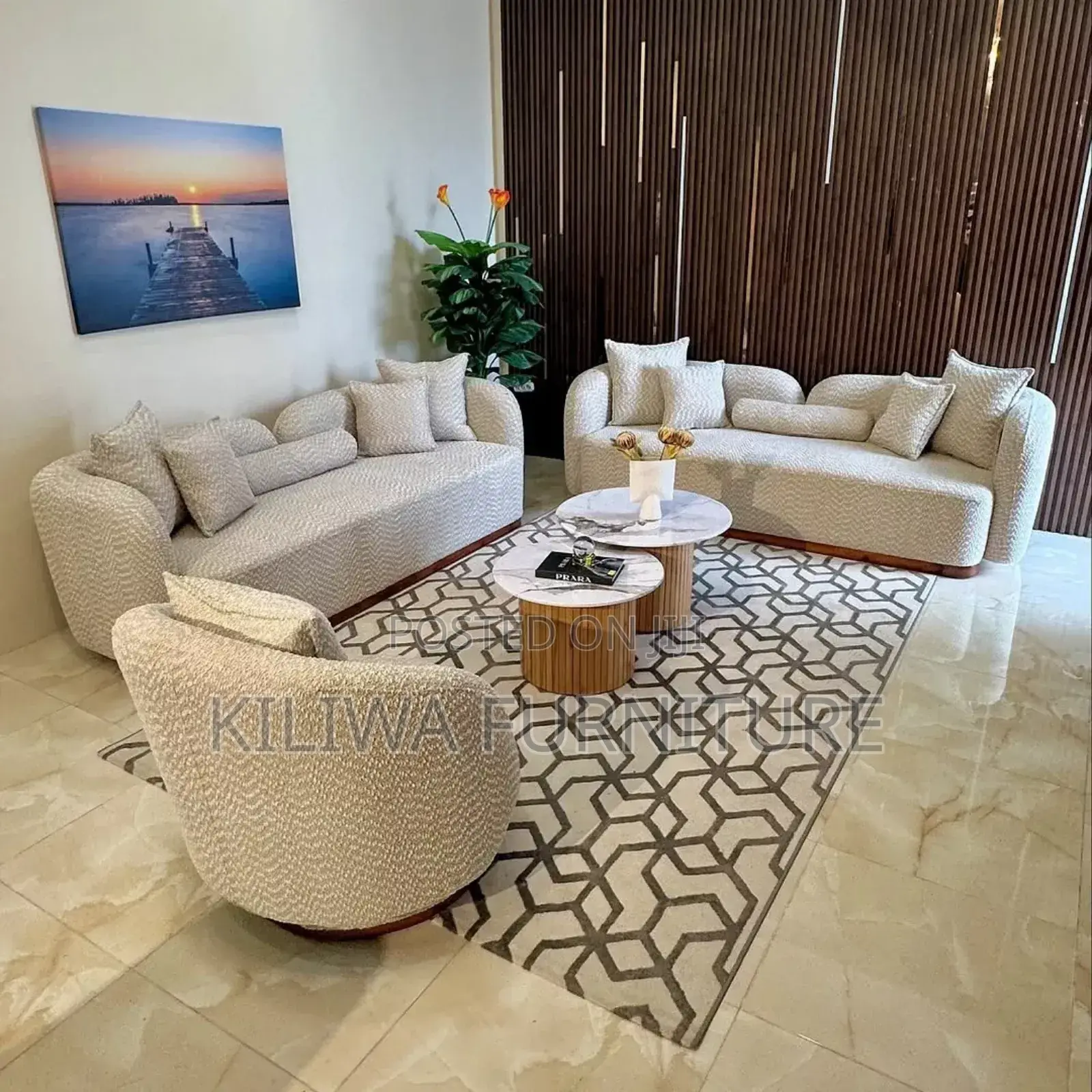 Unique Sofa Set With Fyber and Spring