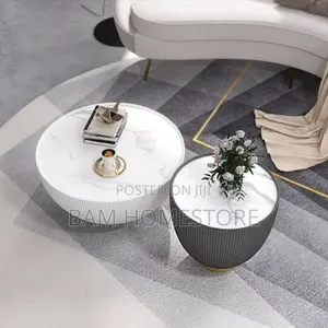 Modern Marble Nesting Coffee Table Set