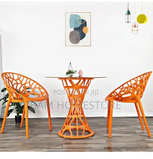 Modern Spiral-Base Glass Accent Table