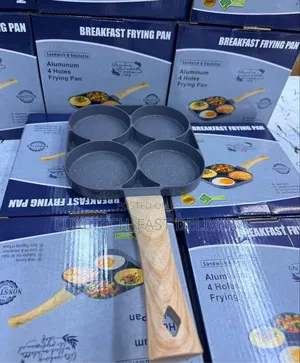 Non-Stick Breakfast Frying Pan With Four Circular Holes